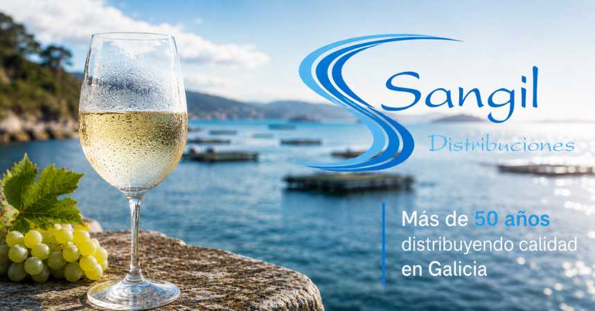 Vino Albariño de la D.O. Rías Baixas, blanco gallego ideal para marisco