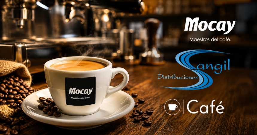 Café para hostelería en Sarria, Lugo y comarcas Taza de café recién servido en la barra de una cafetería